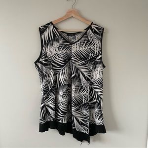 NWT Black and White Blouse